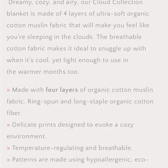 Magnolia Organics Cloud Collection Blanket Quilt -Brush Lines-Terra Cotta -Twin - Picture 10 of 12